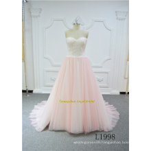 Pink Color Sweetheart Neckline Sweetheart Latest Design Bridal Wedding Dresses